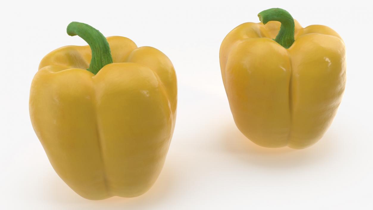 Sweet Bell Pepper Yellow 3D model