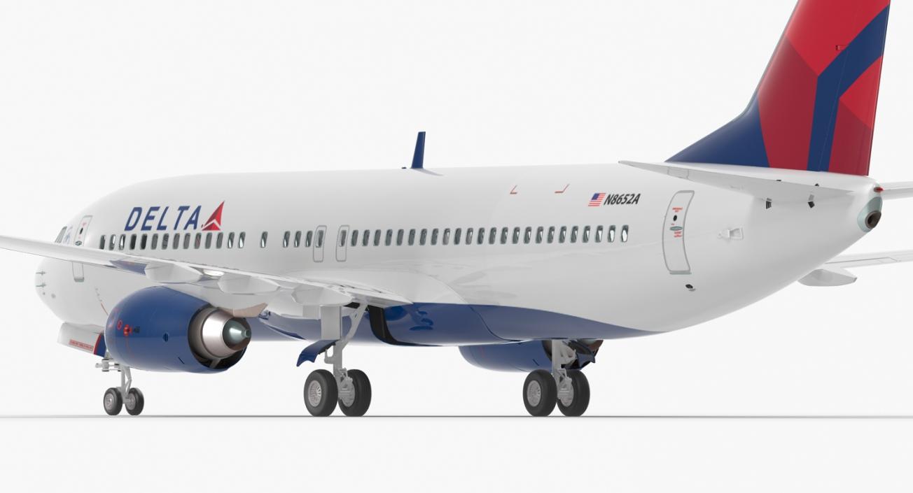 3D model Boeing 737-800 Delta Air Lines