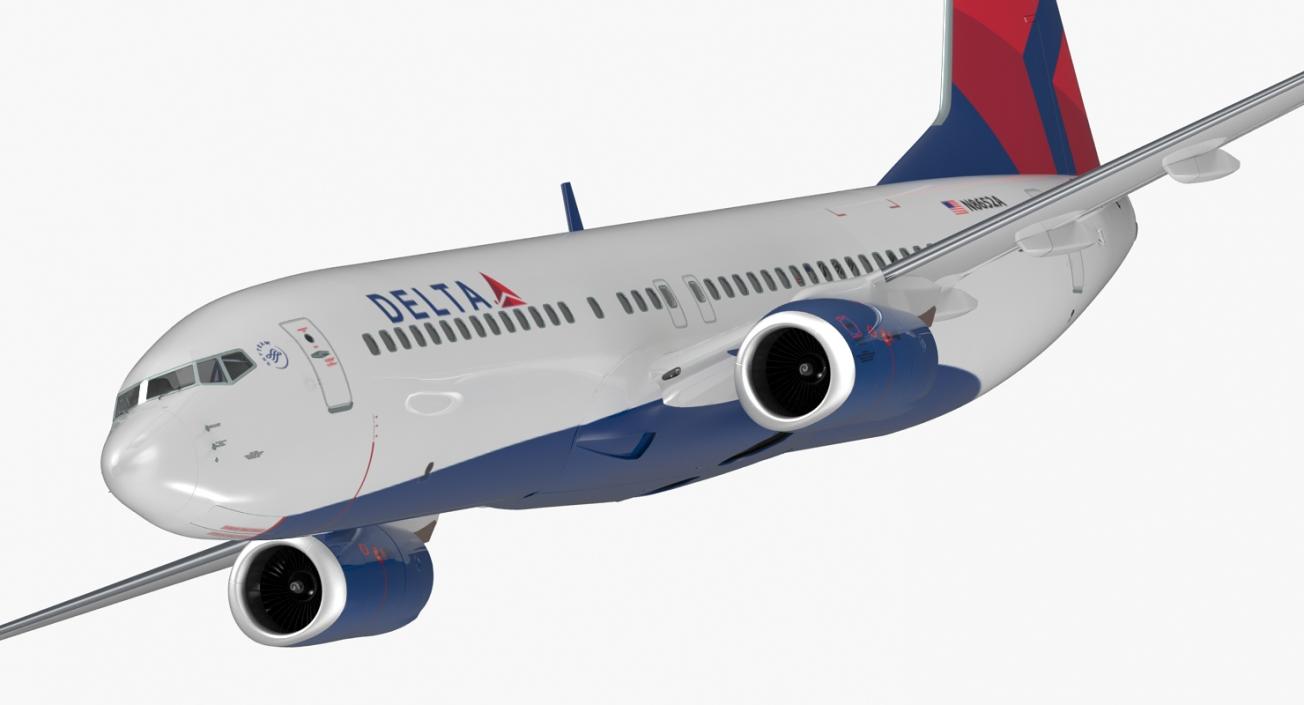 3D model Boeing 737-800 Delta Air Lines