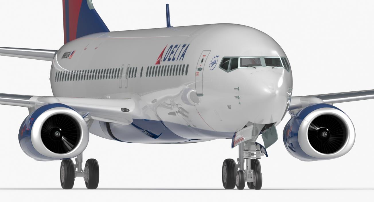 3D model Boeing 737-800 Delta Air Lines