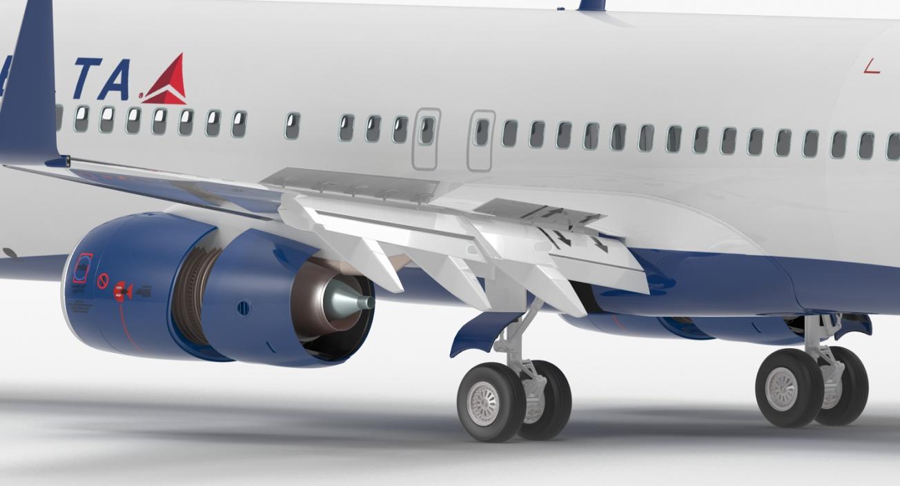 3D model Boeing 737-800 Delta Air Lines