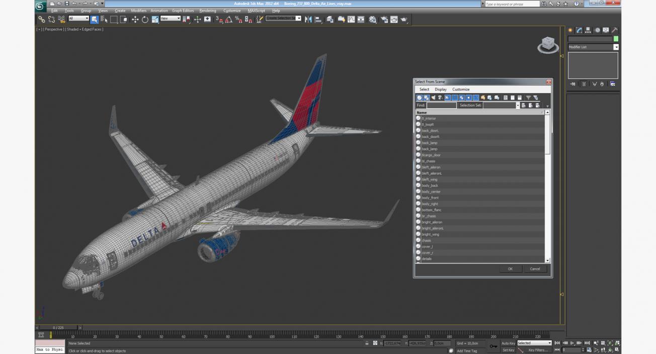 3D model Boeing 737-800 Delta Air Lines