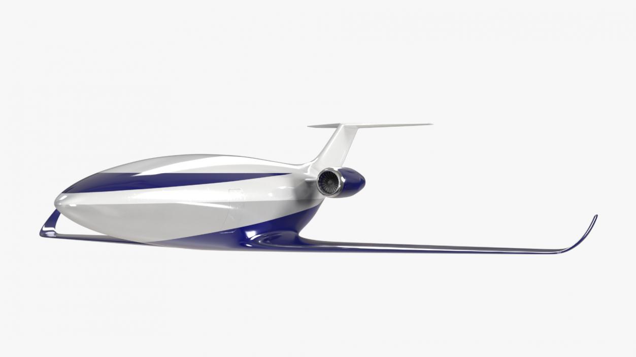 Concept Business Jet Blue 2 3D