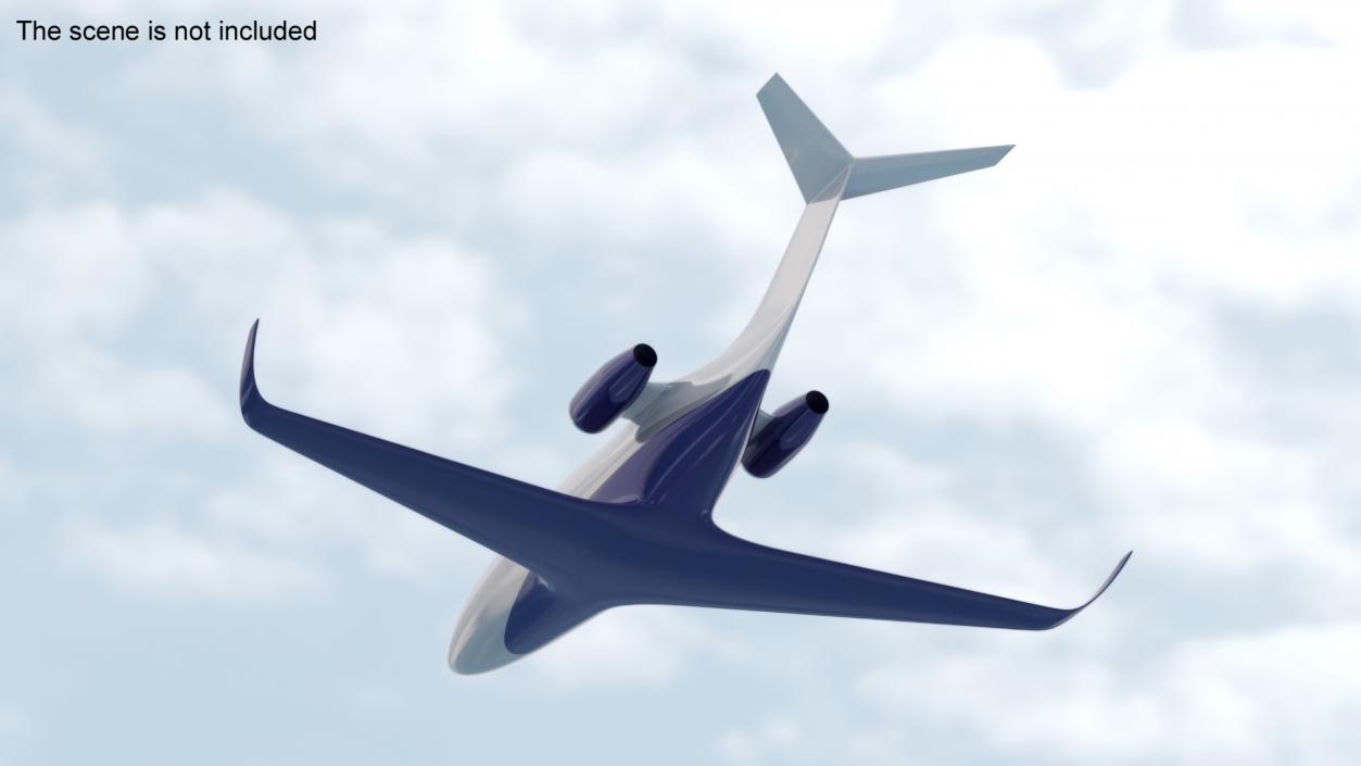 Concept Business Jet Blue 2 3D