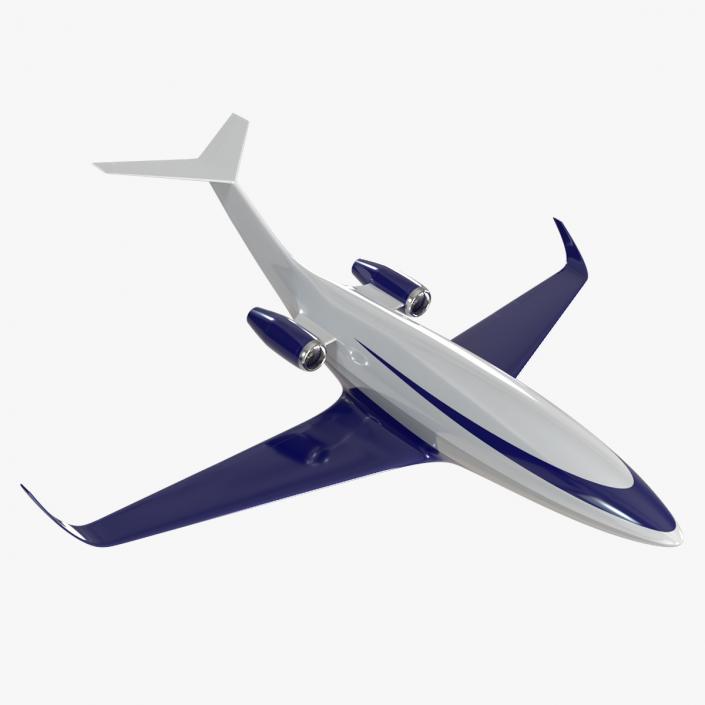 Concept Business Jet Blue 2 3D