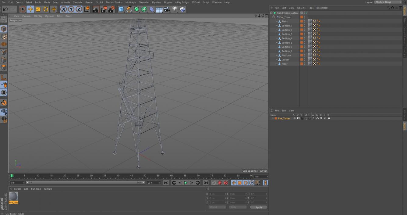 3D model Fire Tower