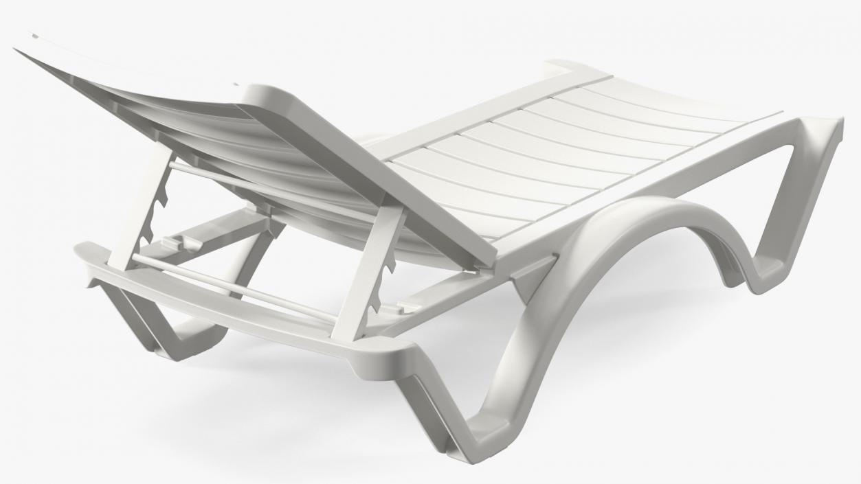 3D Aqua Pool Chaise Lounge model