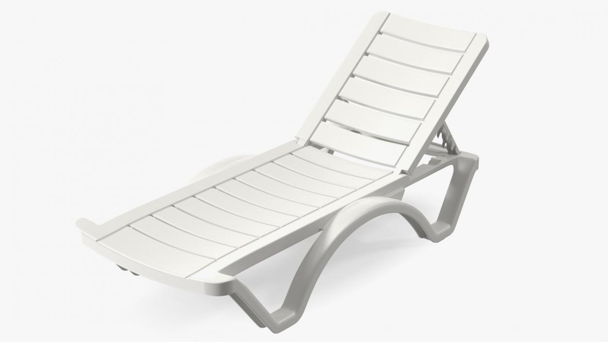 3D Aqua Pool Chaise Lounge model