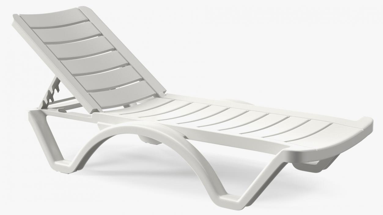 3D Aqua Pool Chaise Lounge model