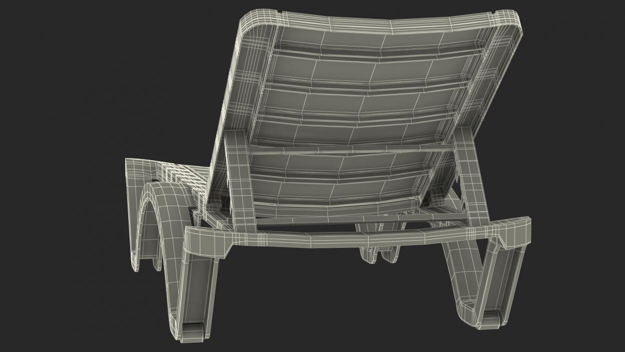 3D Aqua Pool Chaise Lounge model