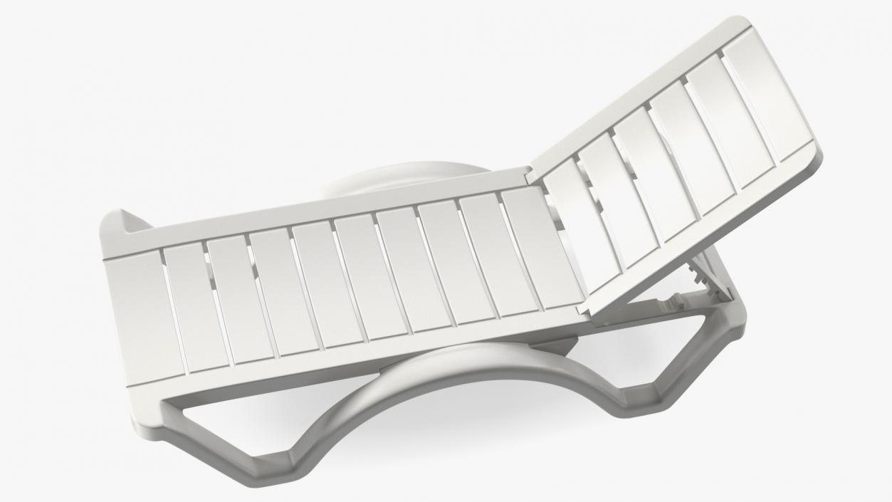 3D Aqua Pool Chaise Lounge model