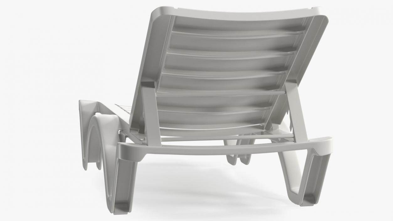 3D Aqua Pool Chaise Lounge model