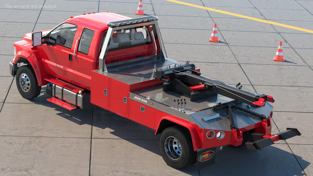 3D Ford F650 Supercab Tow Truck 2019 model