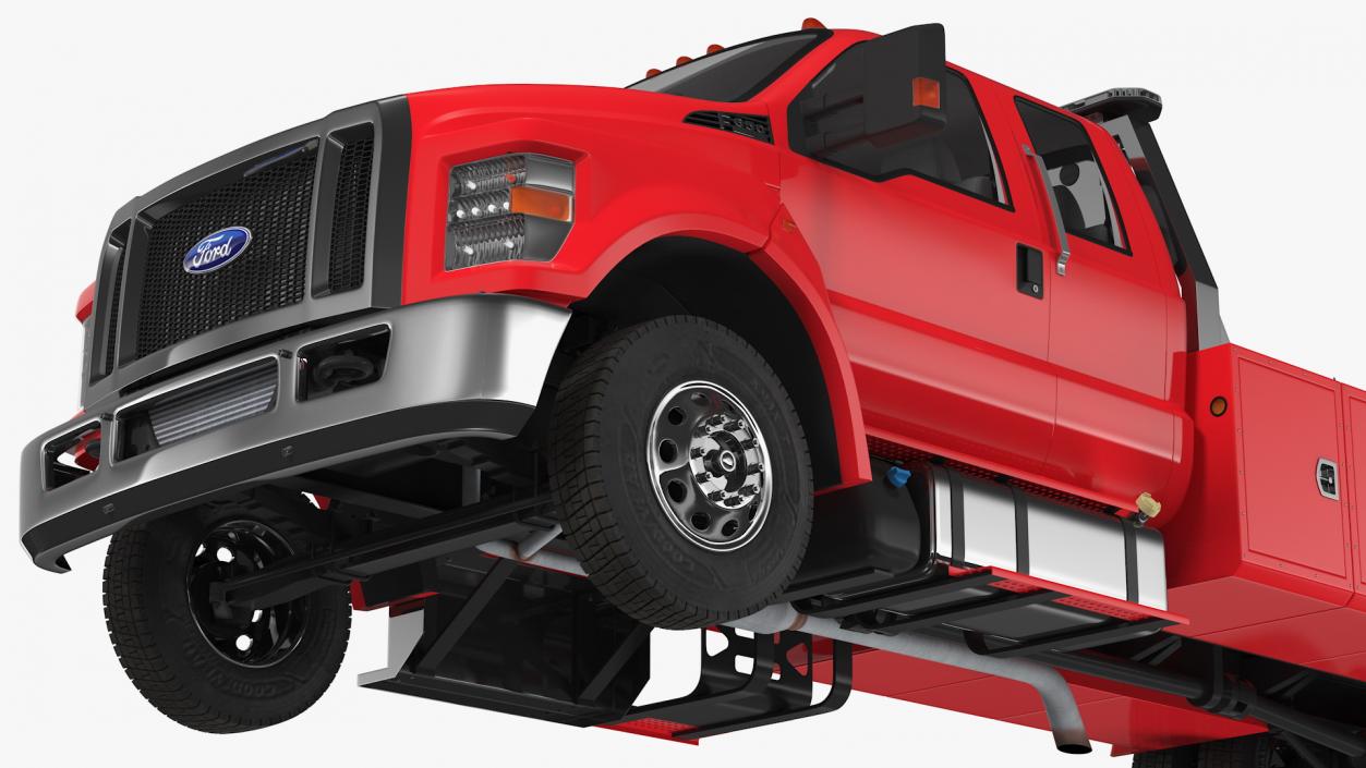 3D Ford F650 Supercab Tow Truck 2019 model