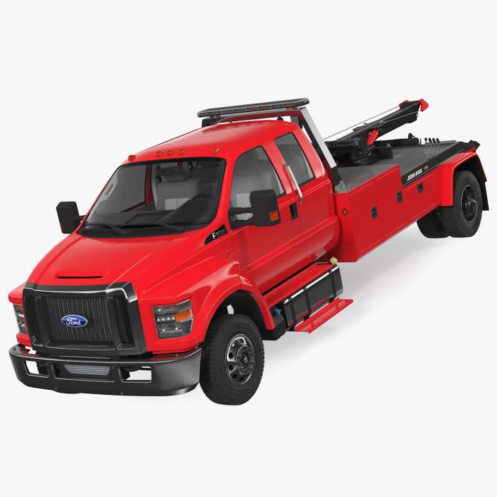 3D Ford F650 Supercab Tow Truck 2019 model