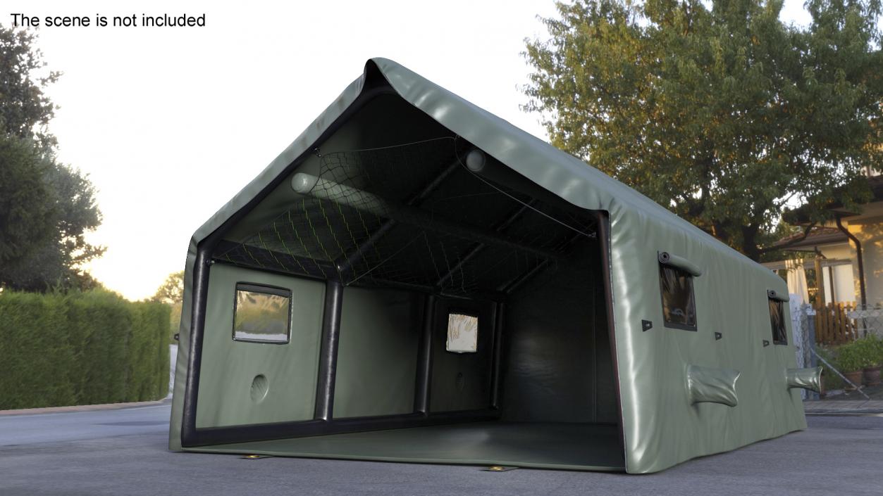 3D model Military Medical Canvas Tent 2