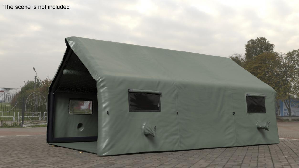 3D model Military Medical Canvas Tent 2