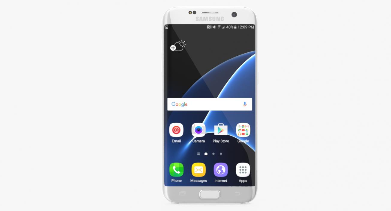 Samsung Galaxy S7 Edge Silver 3D model