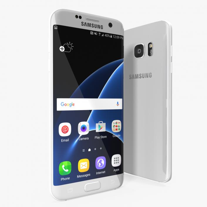 Samsung Galaxy S7 Edge Silver 3D model