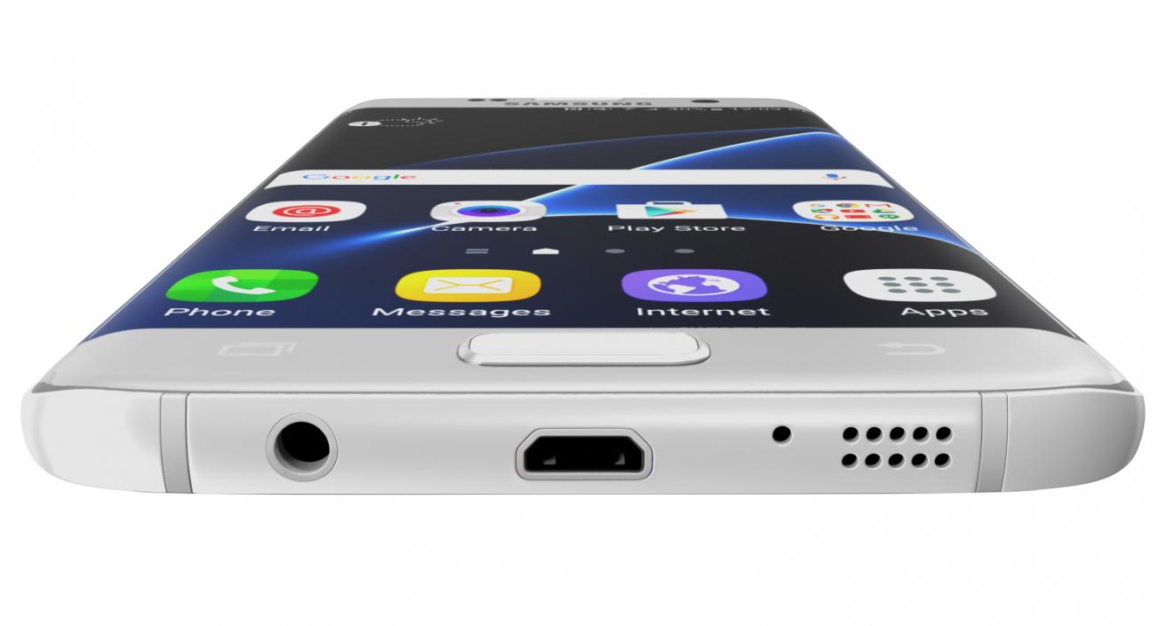 Samsung Galaxy S7 Edge Silver 3D model