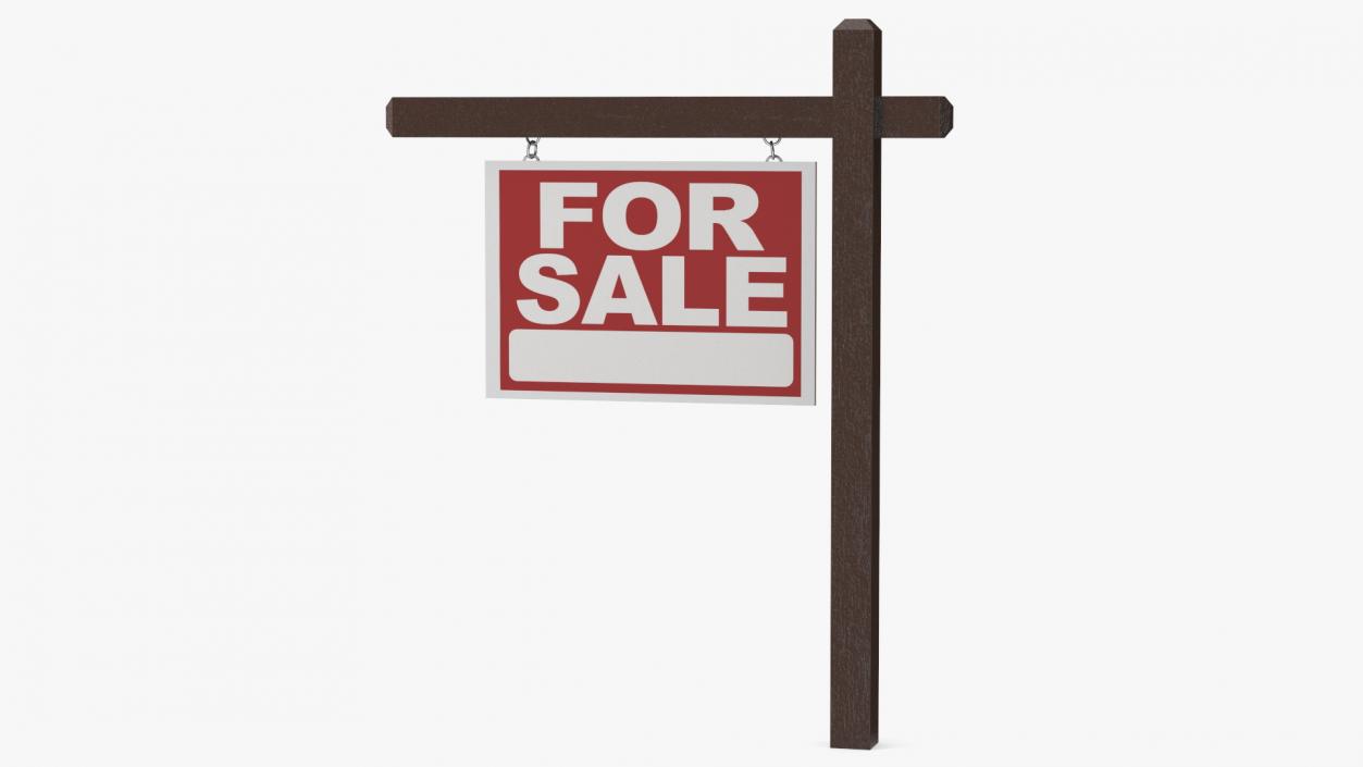 3D For Sale Sign model