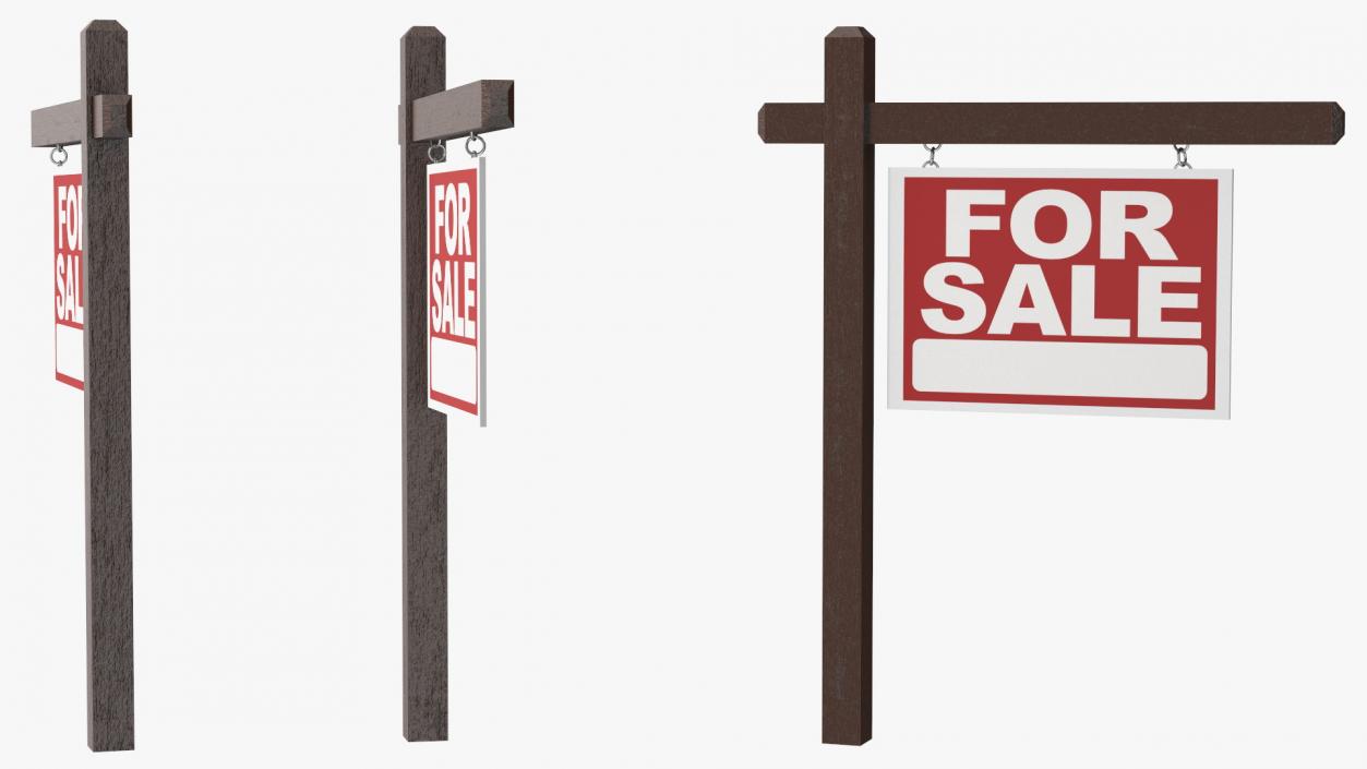 3D For Sale Sign model