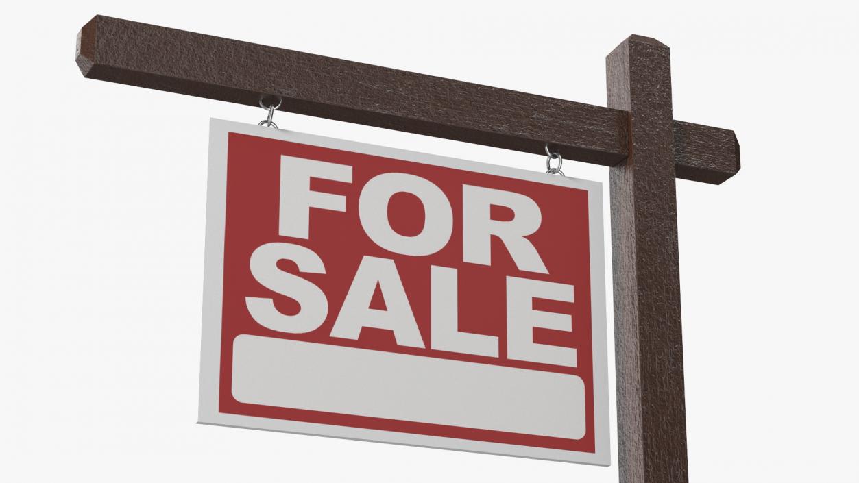 3D For Sale Sign model