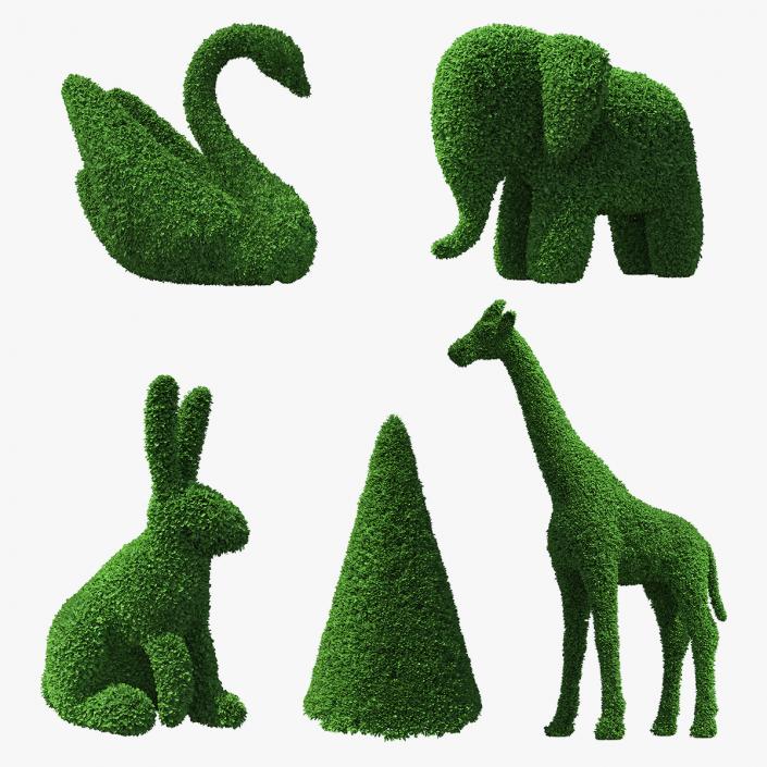 3D Topiary Garden Sculptures Collection