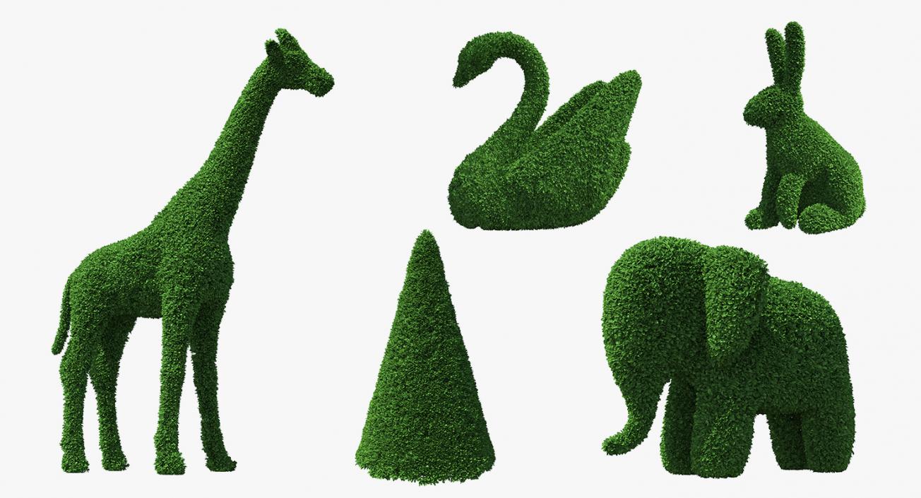 3D Topiary Garden Sculptures Collection