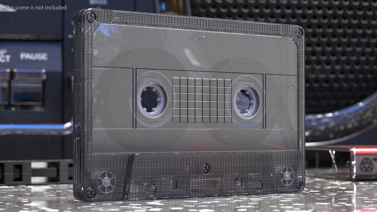 3D Cassette Tape model