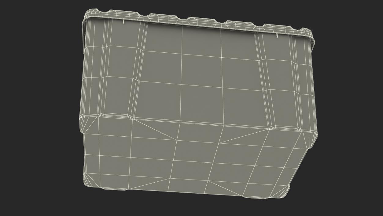 Green Recycling Bin 3D model