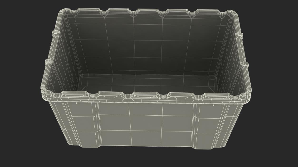 Green Recycling Bin 3D model