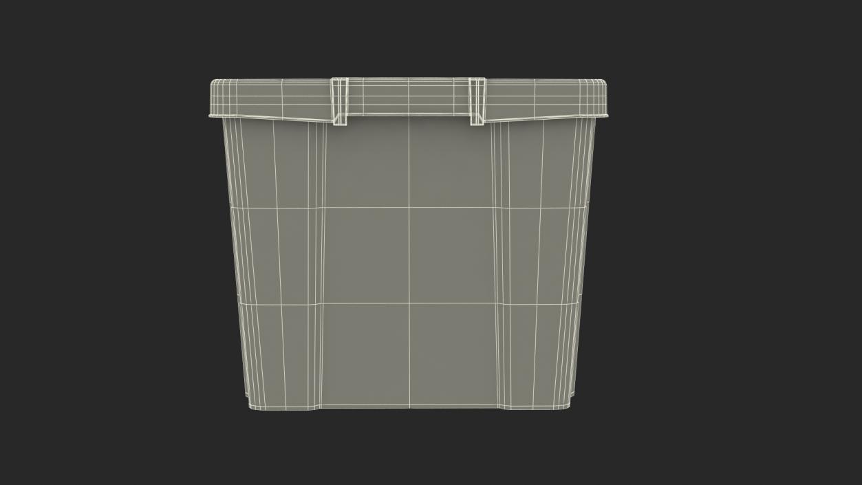 Green Recycling Bin 3D model