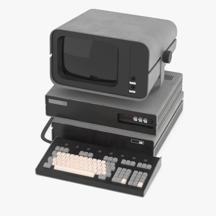 Retro Personal Computer Turned Off 3D model