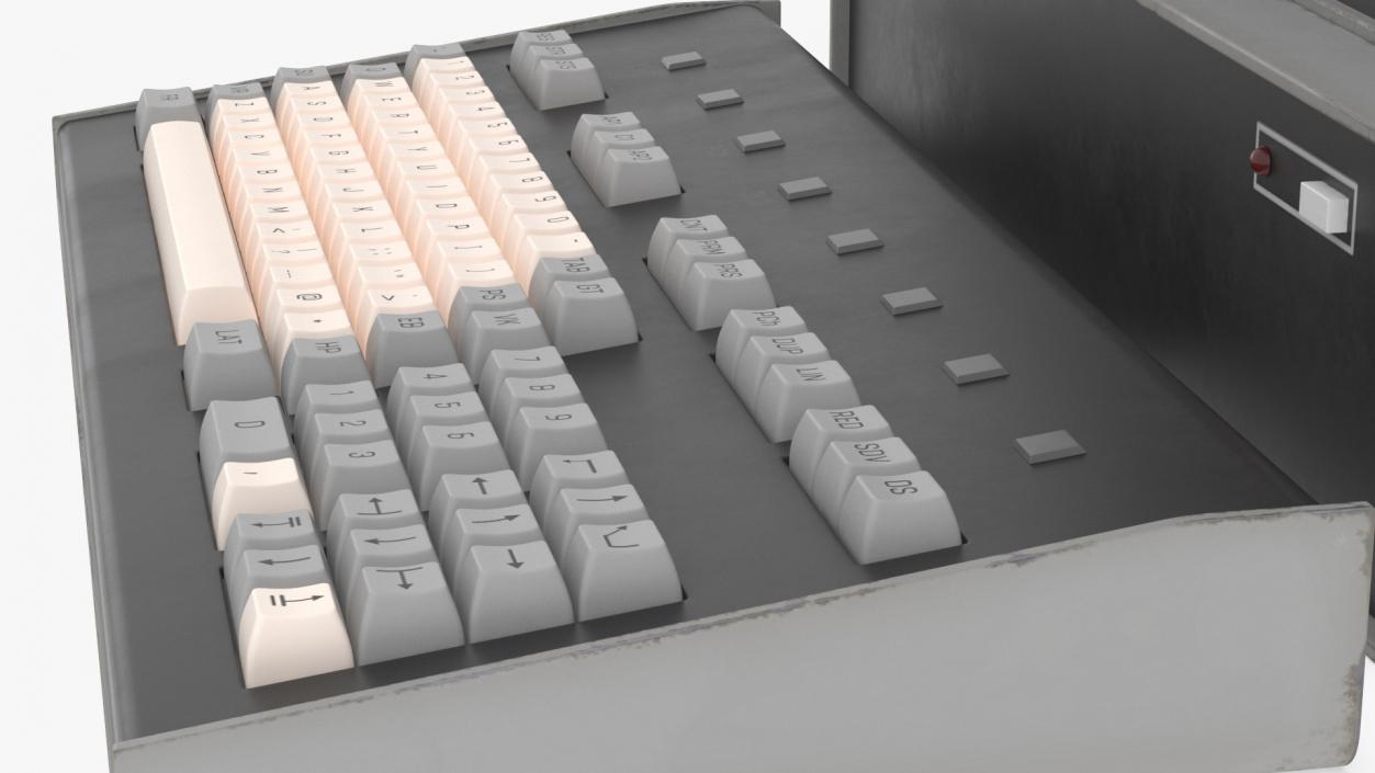 Retro Personal Computer Turned Off 3D model