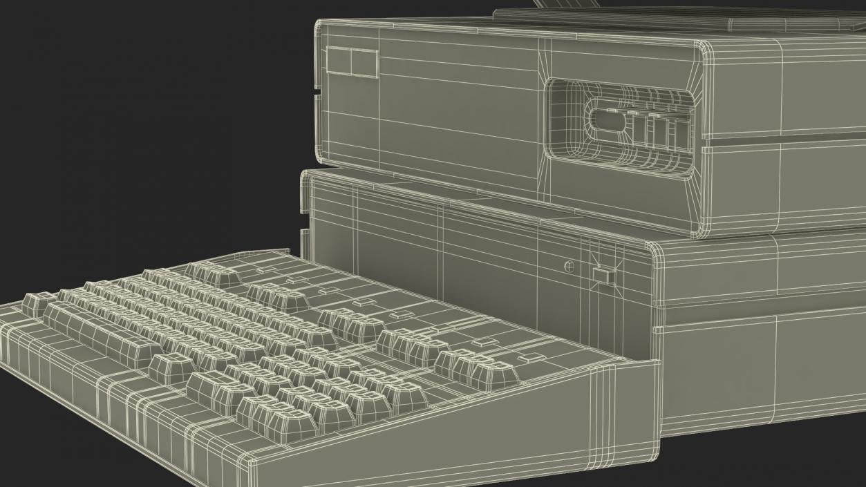 Retro Personal Computer Turned Off 3D model