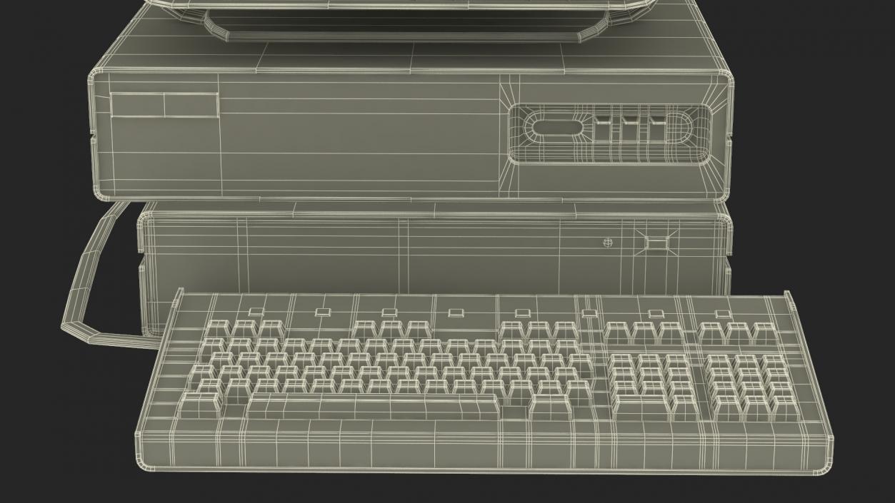 Retro Personal Computer Turned Off 3D model