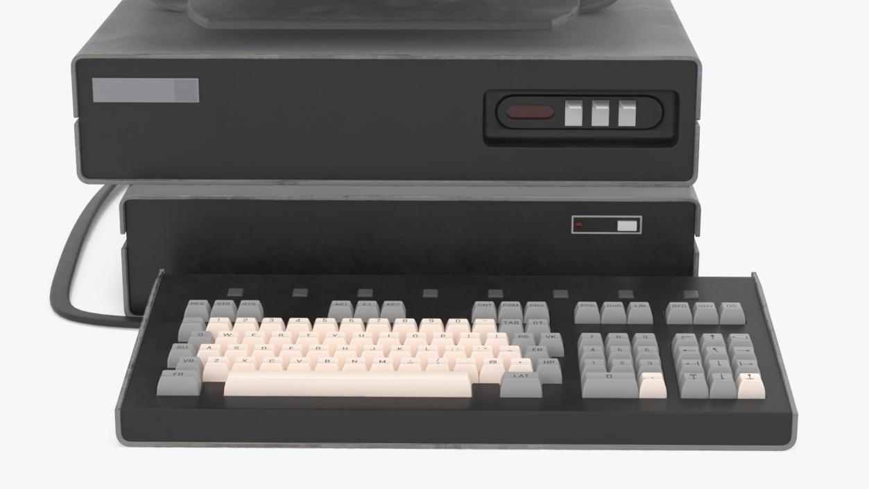 Retro Personal Computer Turned Off 3D model