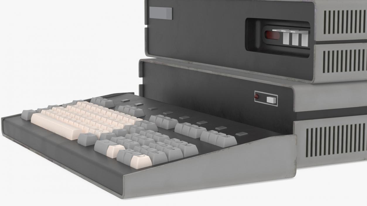 Retro Personal Computer Turned Off 3D model