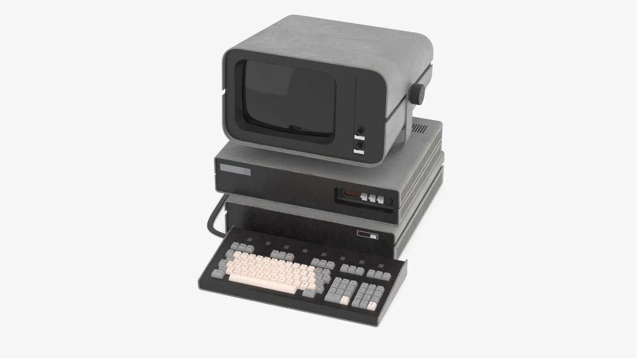 Retro Personal Computer Turned Off 3D model