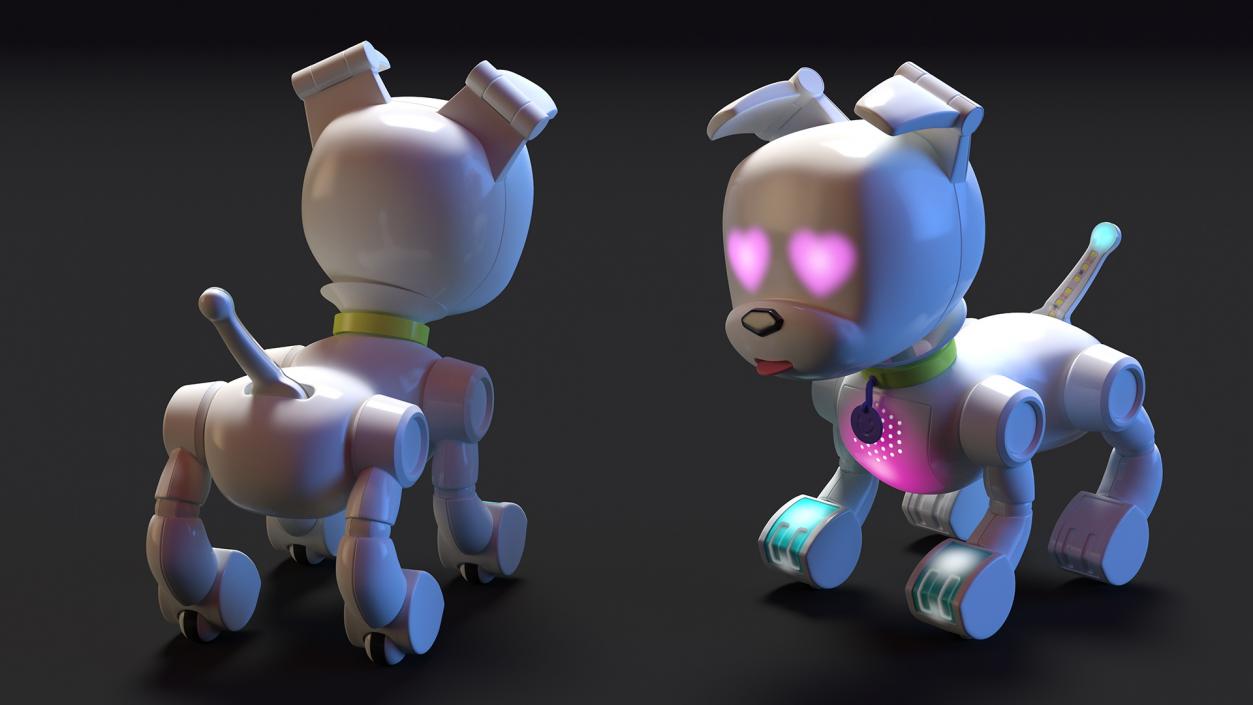 3D Rigged Robots Dog Collection model