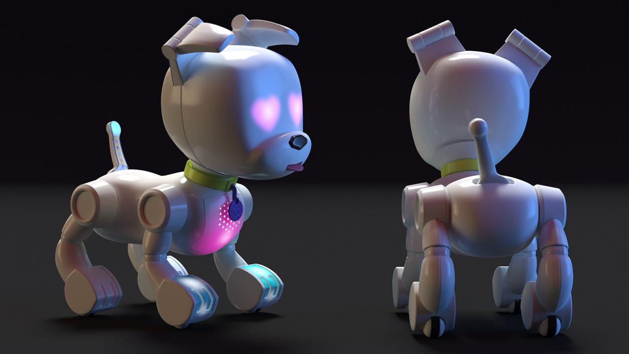 3D Rigged Robots Dog Collection model