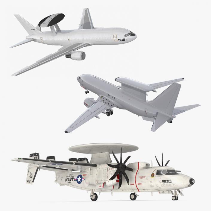 3D Rigged Spy Planes 3D Models Collection model