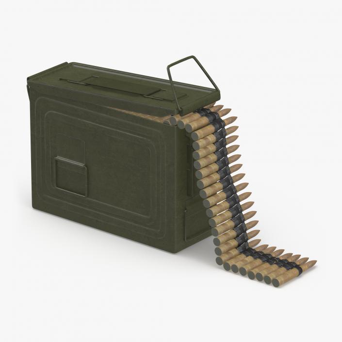 3D Military Gun Magazines and Boxes Collection model