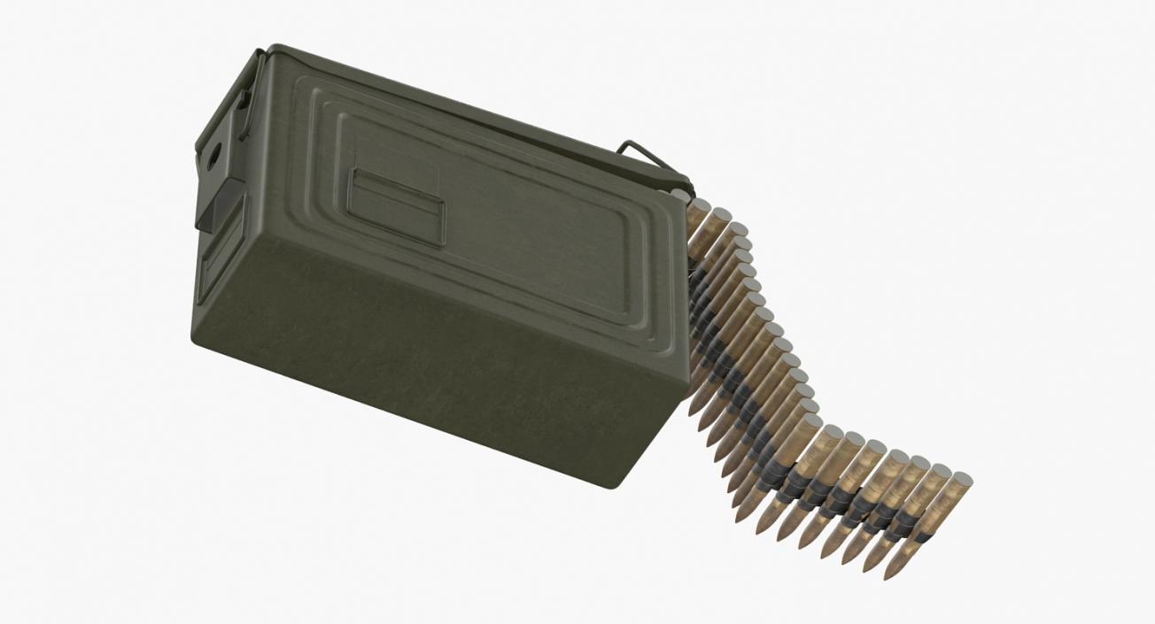 3D Machine Gun Ammunition Box