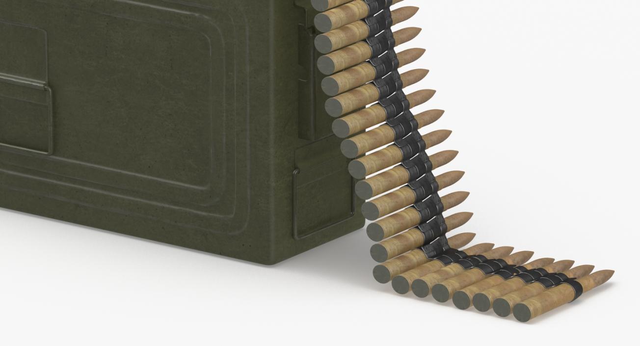 3D Machine Gun Ammunition Box