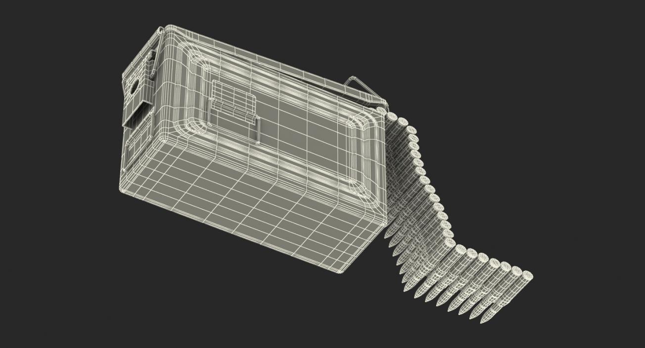 3D Machine Gun Ammunition Box