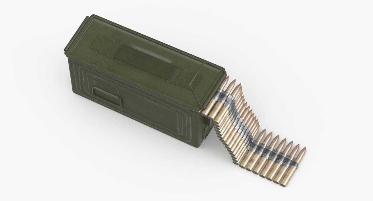 3D Machine Gun Ammunition Box