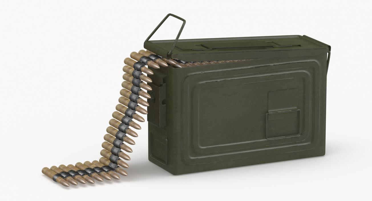 3D Machine Gun Ammunition Box