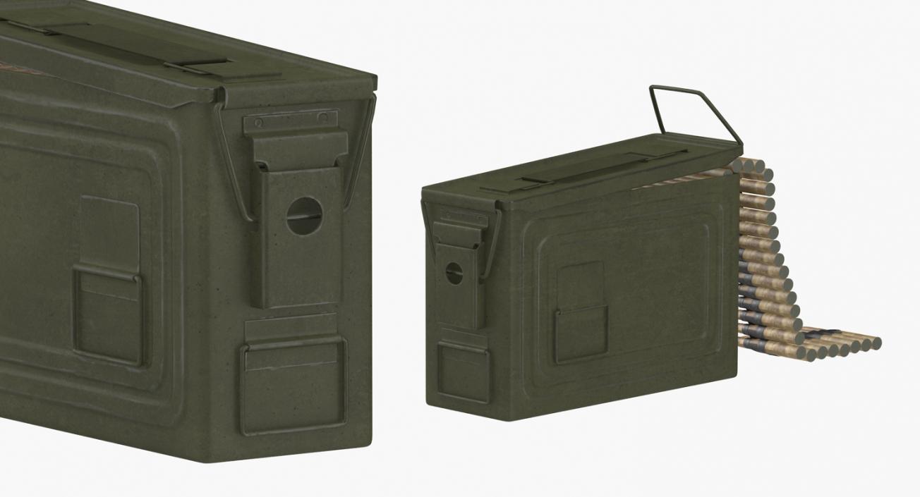 3D Machine Gun Ammunition Box